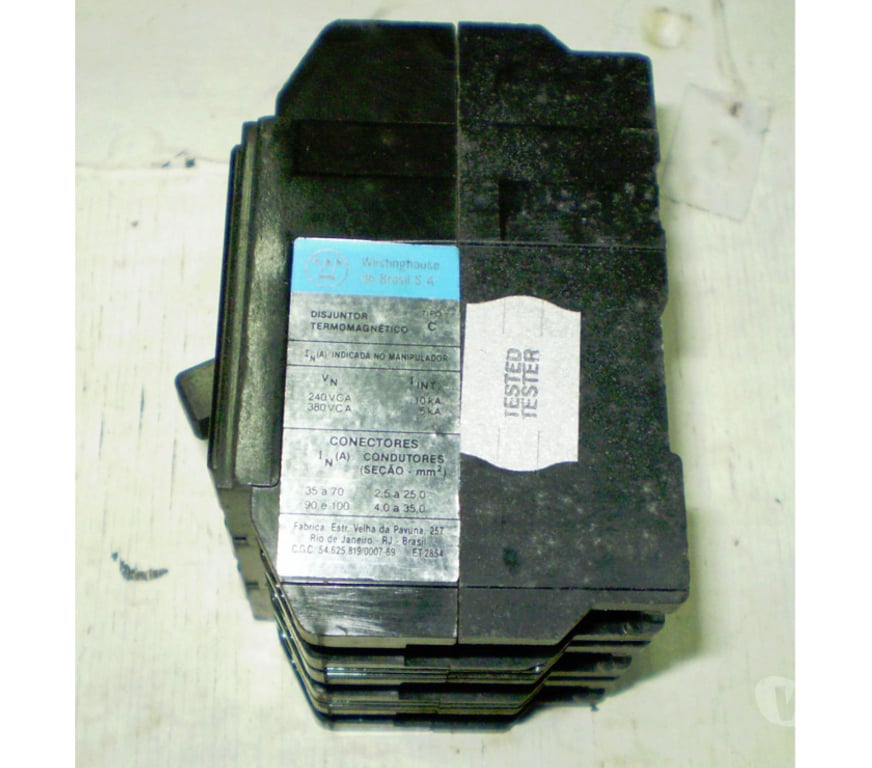 Equipamentos Porto Alegre RS Porto Alegre Sul - Fotos para Disjuntor trifásico 3 x 100A. - Cód. 494 -