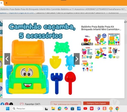 Diversos - Fotos para Kit de brinquedos de praia para crianças