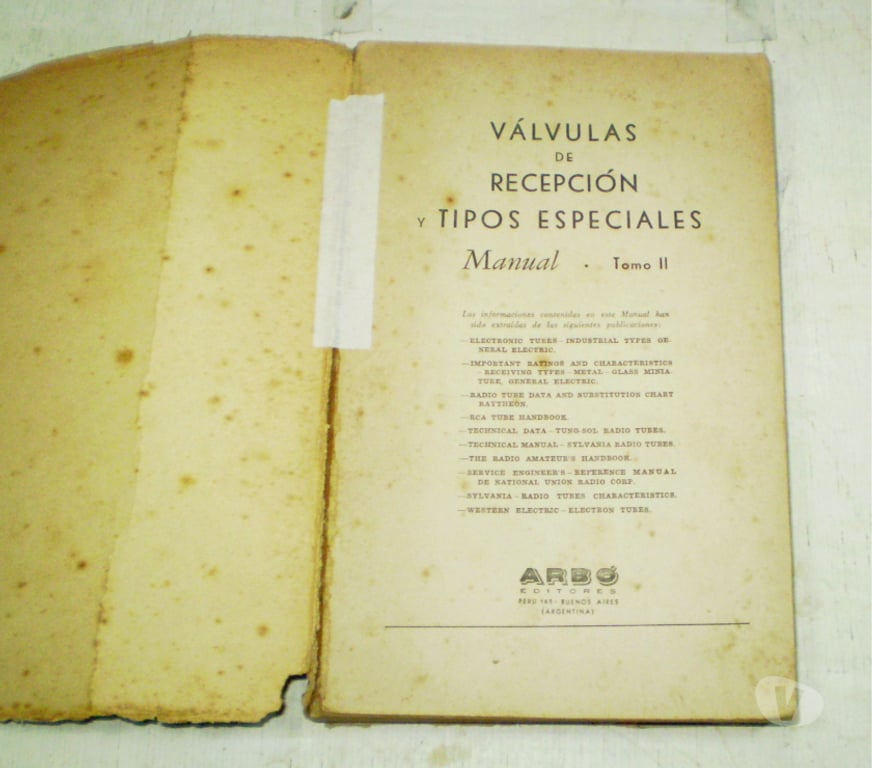 DVDs a Venda Porto Alegre RS Porto Alegre Sul - Fotos para Livro antigo de válvulas de recepção.- Cód.524 -