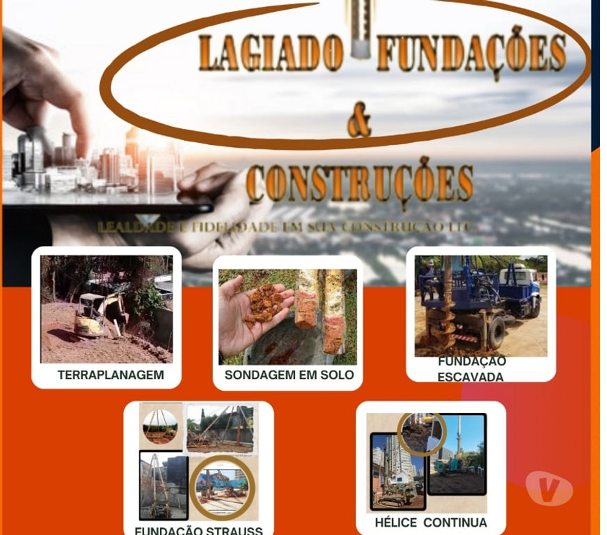Outros serviços Sao Paulo SP Butantã - Fotos para Perfuração de Solo Fundação Estacas Strauss