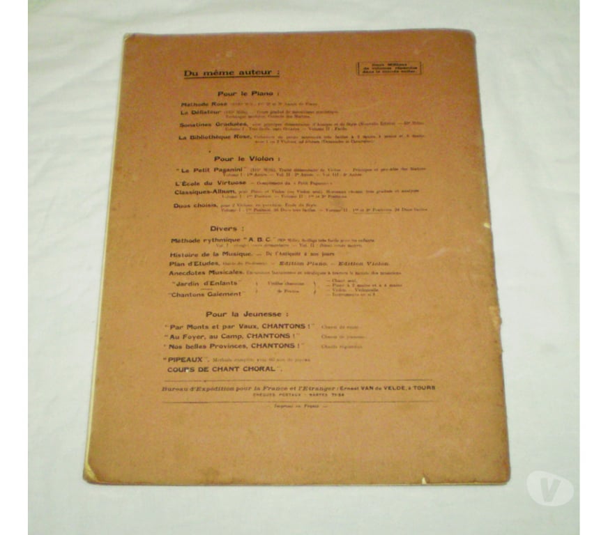 DVDs a Venda Porto Alegre RS Porto Alegre Sul - Fotos para Livro antigo Méthode Rose.V3-Cód.527.3-
