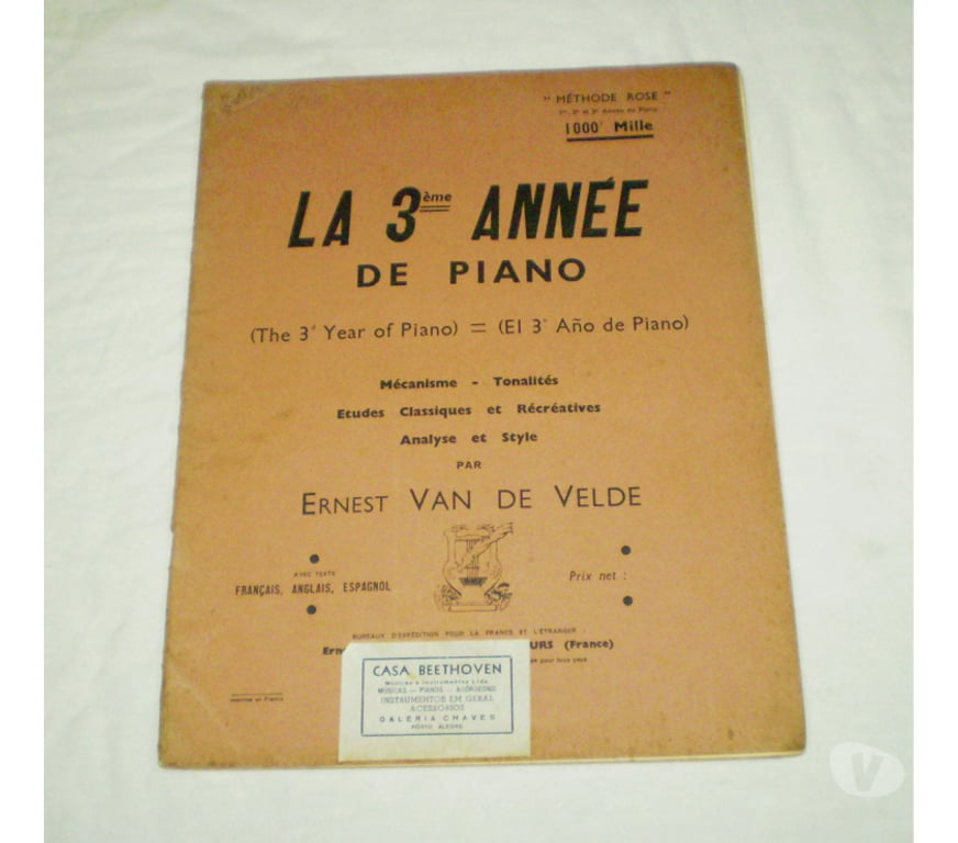 DVDs a Venda Porto Alegre RS Porto Alegre Sul - Fotos para Livro antigo Méthode Rose.V3-Cód.527.3-