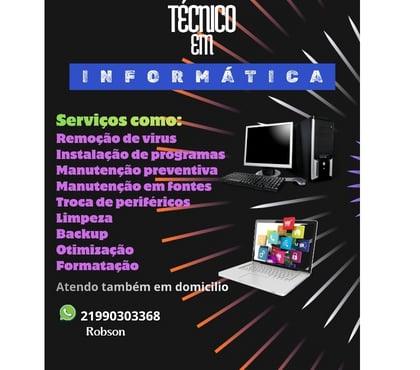 Serviços de Informática - Fotos para Técnico em computadores