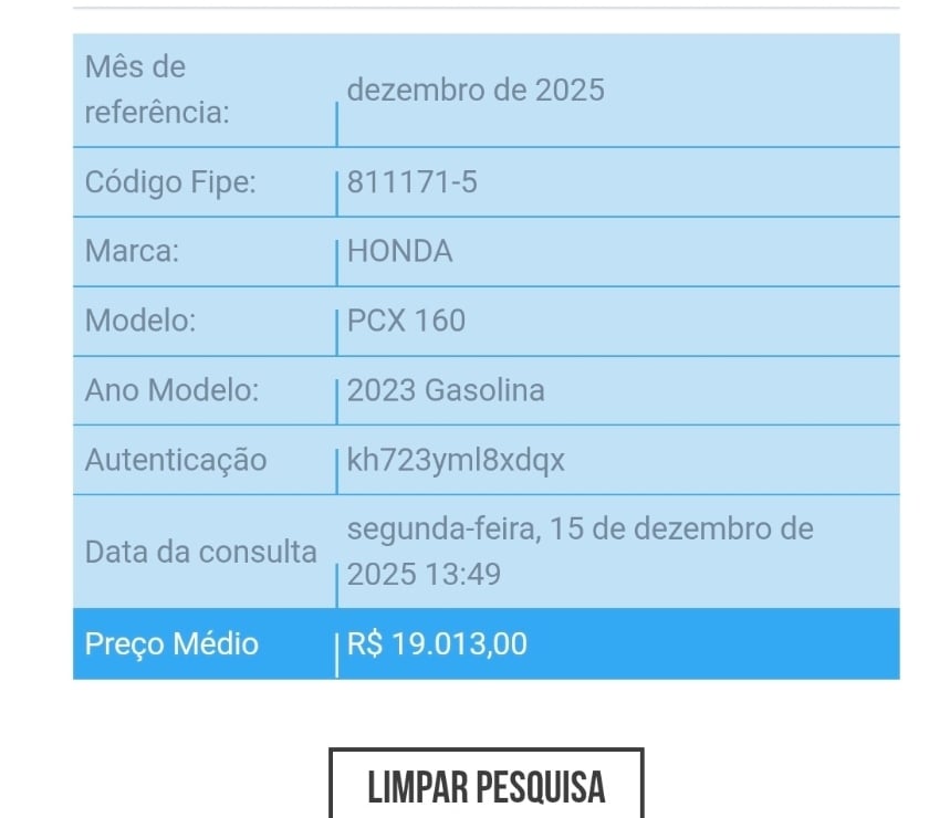 Motos a venda Jarinu SP - Fotos para PCX 202E NOVINHA