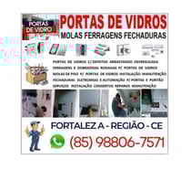 PORTAS DE VIDROS CONSERTOS (85) 98806-7571
