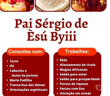 Fotos para PAI SERGIO AMARRAÇÃO AMOROSA AFRICANA 24 HORAS DEFINITIVA.