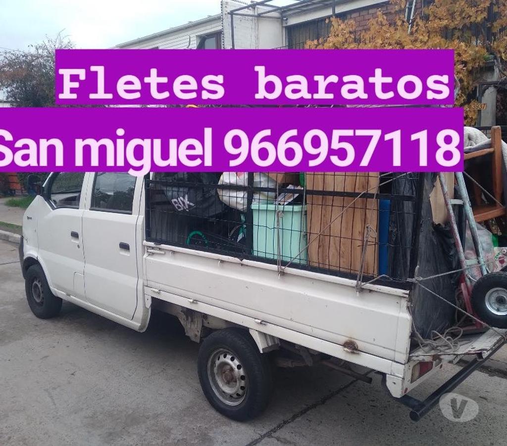 Fletes y Mudanzas - Transportes Santiago San Miguel - Fotos de Fletes en San Miguel y todo santiago
