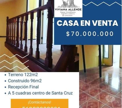 Inmobiliaria Santa Cruz Colchagua - Fotos de Vendo propiedad ciudad Santa Cruz