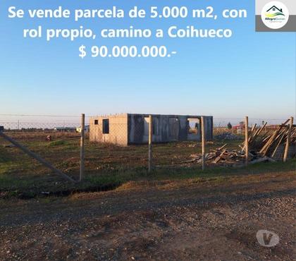 Terrenos en Venta Coihueco Ñuble - Fotos de Coihueco: casa en parcela en proceso de construcción.-