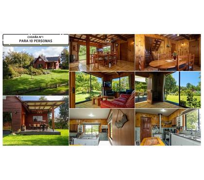 Arriendos Vacaciones Panguipulli Valdivia - Fotos de Cabañas para 10 y 12 personas a 4 km del centro Panguipulli