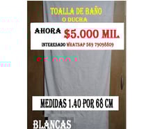 TOALLAS BLANCAS