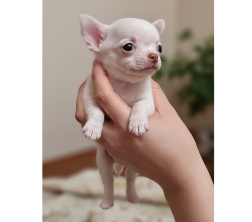 Gatos en Venta Santiago Maipú - Fotos de Macho Chihuahua blanco manzana