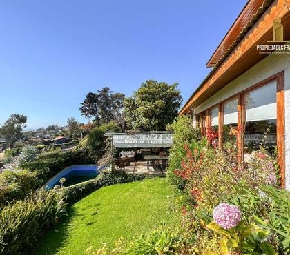 Inmobiliaria Concón Valparaíso - Fotos de CONCON VENTA CASA 4D 3B VISTA MAR JARDÍN PISCINA LAS ELENAS
