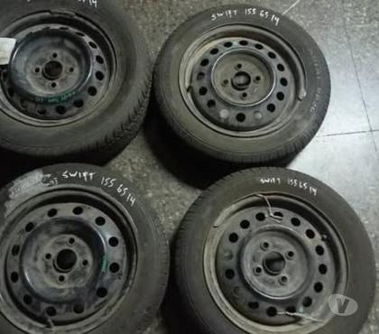 Repuestos para Autos Santiago Santiago - Fotos de 4 Llantas aro 14 con neumáticos impecables Suzuki swift