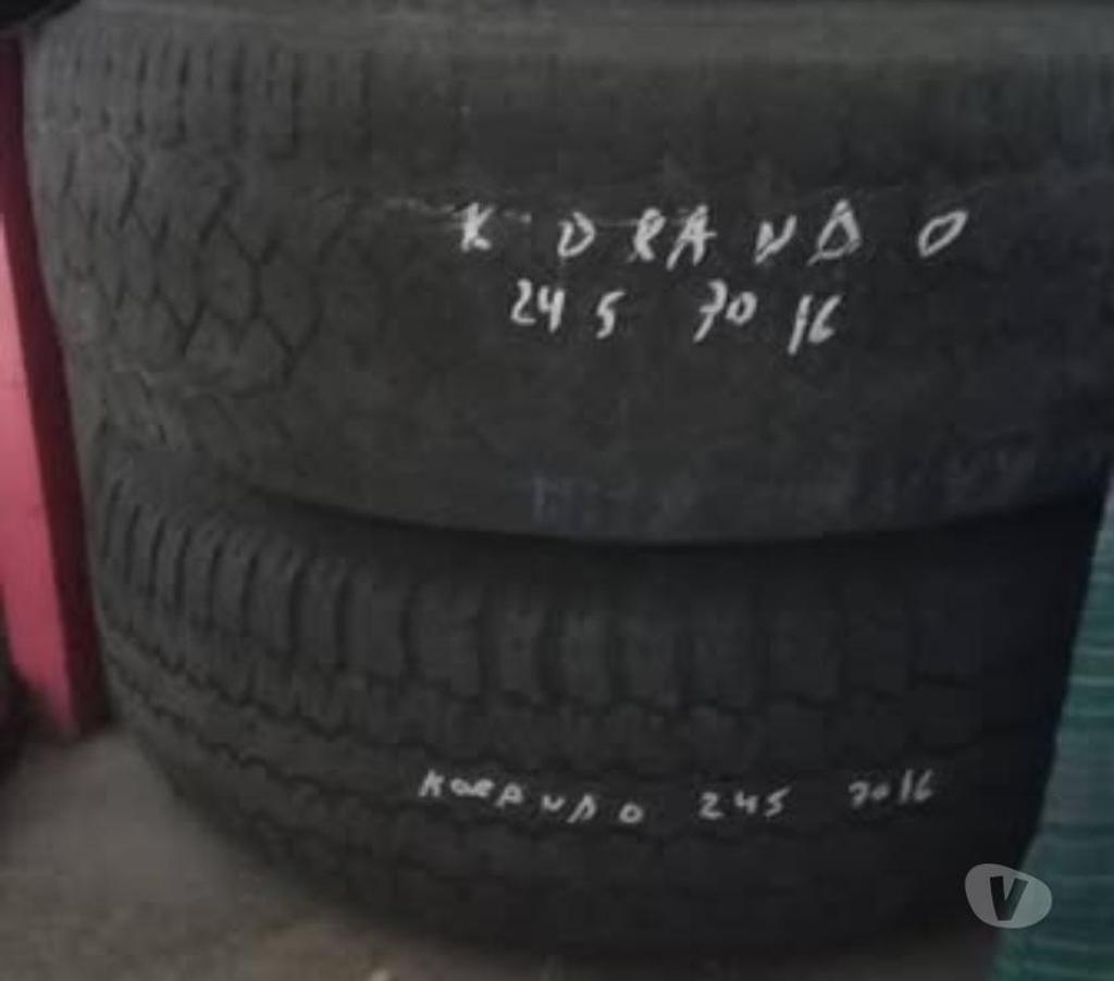Accesorios para Autos Santiago Santiago - Fotos de 3 llantas con neumàtico para Korando 100% operativas.