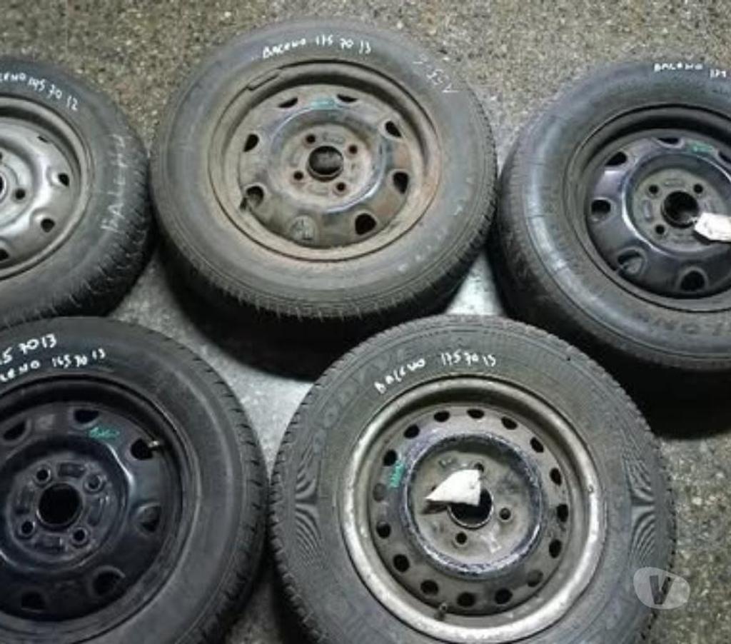 Accesorios para Autos Santiago Santiago - Fotos de Llantas con neumáticos para Suzuki baleno 1998 Aros 13 y 12