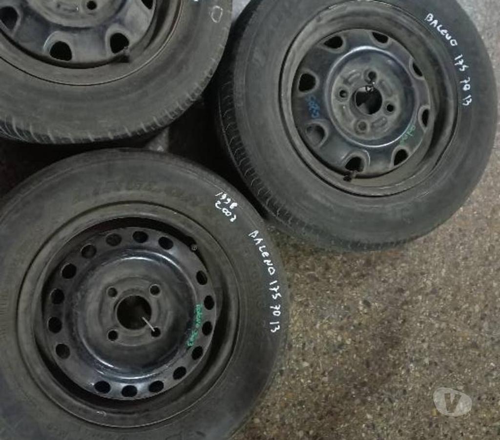 Accesorios para Autos Santiago Santiago - Fotos de Llantas con neumáticos para Suzuki baleno 1998 Aros 13 y 12