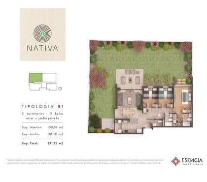  Departamentos en venta La Reina Santiago - Fotos de Depto. nuevo con 180 m2 de patio exclusivo y 100 m2 útil