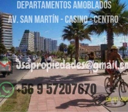 Arriendos Vacacionales Viña del Mar Valparaíso - Fotos de Departamentos Av San Martin ponientes casino playa Acapulco