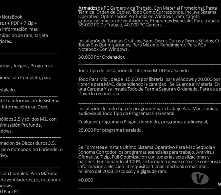Servicios de Informática Valparaíso Viña del Mar - Fotos de Soporte técnico Computacional y Programación