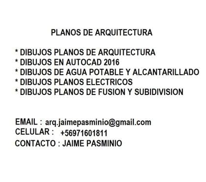 Freelance - Servicios Profesionales Providencia Santiago - Fotos de DIBUJOS DE ARQUITECTURA EN AUTOCAD