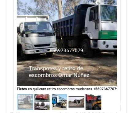 Fletes y Mudanzas - Transportes La Florida Santiago - Fotos de retiro de escombros en la florida +56973677079 bernardo hoy