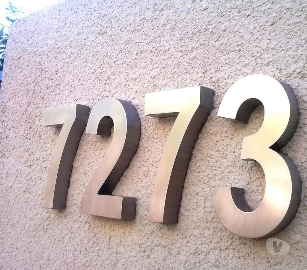 Otros Servicios Santiago Ñuñoa - Fotos de NÚMEROS DE ACERO INOXIDABLES PARA CONDOMINIOS Y EDIFICIOS