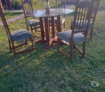 Muebles Peñaflor Talagante - Fotos de Comedor con cubierta de vidrio