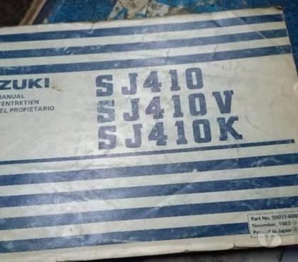 Repuestos para Autos Santiago Santiago - Fotos de Manual original del propietario para Jeep Suzuki SJ410