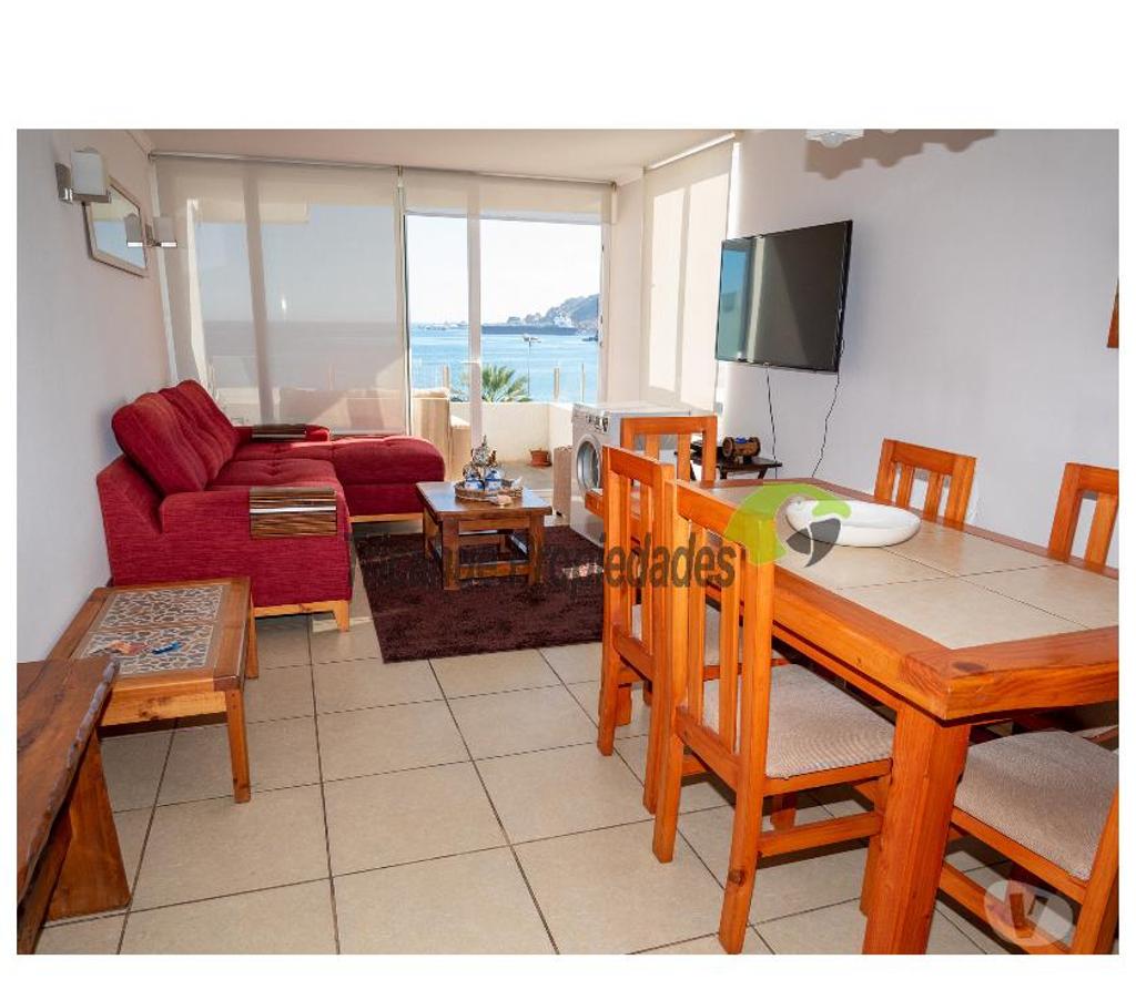 Bienes Raices Elqui Conquimbo - Fotos de Depto amoblado, primera línea playa La Herradura. Coquimbo