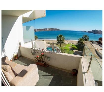 Casas en venta Conquimbo Elqui - Fotos de Depto amoblado, primera línea playa La Herradura. Coquimbo