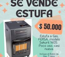 VENDO ESTUFA FENSA A GAS CASI NUEVA con balón incluido