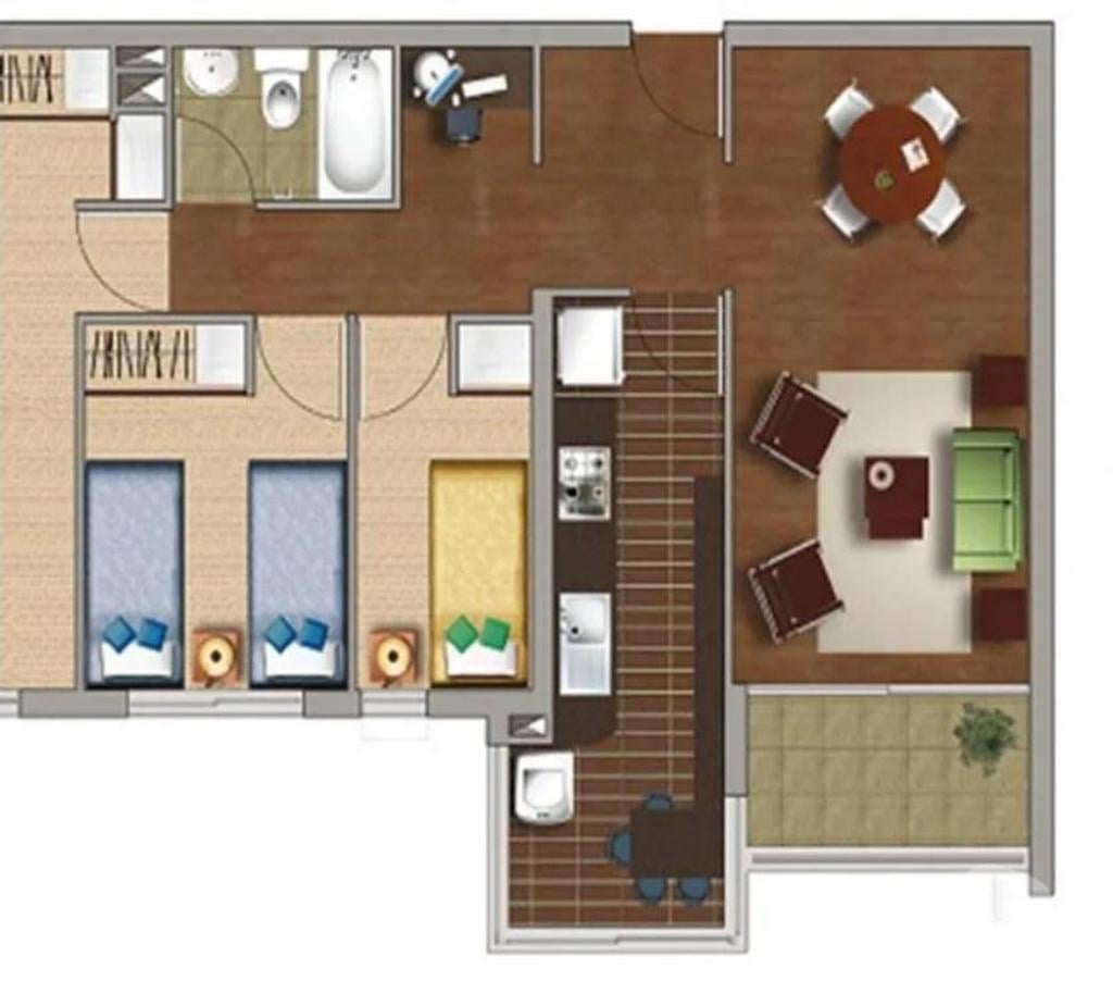 Arriendo de piezas Santiago San Miguel - Fotos de ARRIENDO PIEZA PISO 8 DEPTO DE (72, 5 mtrs)