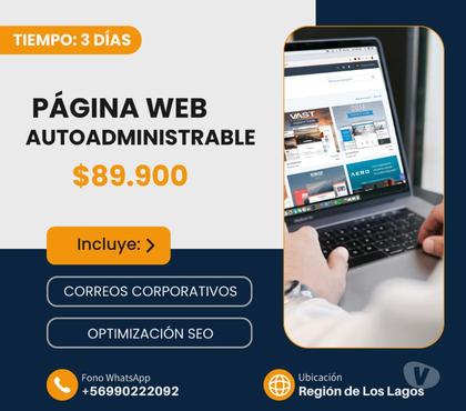 Servicios de Informática Puerto Montt Llanquihue - Fotos de Página Web Autoadministrable para negocios y empresas