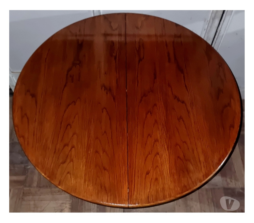 Muebles Santiago Quinta Normal - Fotos de Mesa Arrimo redonda plegable estilo Regencia hecha de Encina