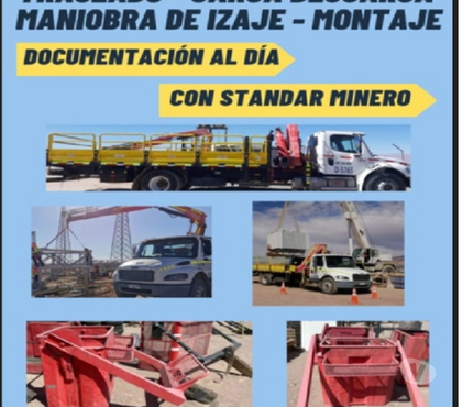 Fletes y Mudanzas - Transportes San Pedro de la Paz Concepción - Fotos de ARRIENDO CAMION PLUMA TRASLADOS MONTAJES MANIOBRAS