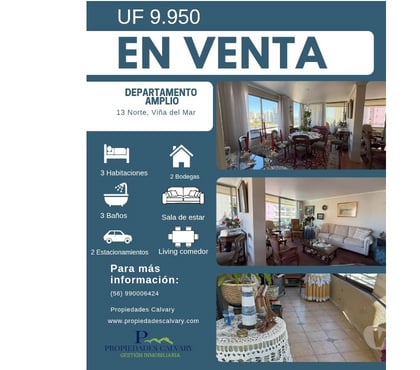 Casas en venta Viña del Mar Valparaíso - Fotos de Departamento sector poniente de Viña del Mar