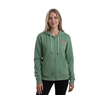 Ropa - Accesorios Ñuñoa Santiago - Fotos de Poleron Verde Con Cierre Y Gorro