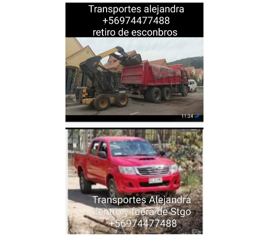 Fletes y Mudanzas - Transportes Santiago La Pintana - Fotos de Retiro de escombros la pintana la granja +56973677079