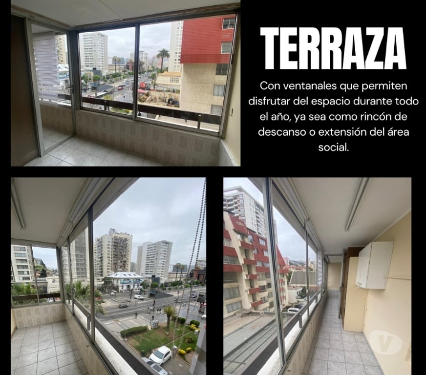 Bienes Raices Valparaíso Viña del Mar - Fotos de Espectacular Depto. 2D 1B Terraza cerrada mas 1 Est. 1 Bod,