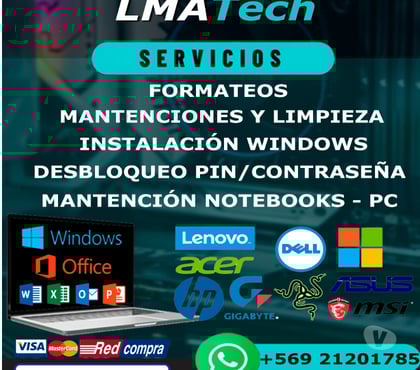 Servicios de Informática Puente Alto Cordillera - Fotos de Formateo y Mantenciones Notebooks Computadores