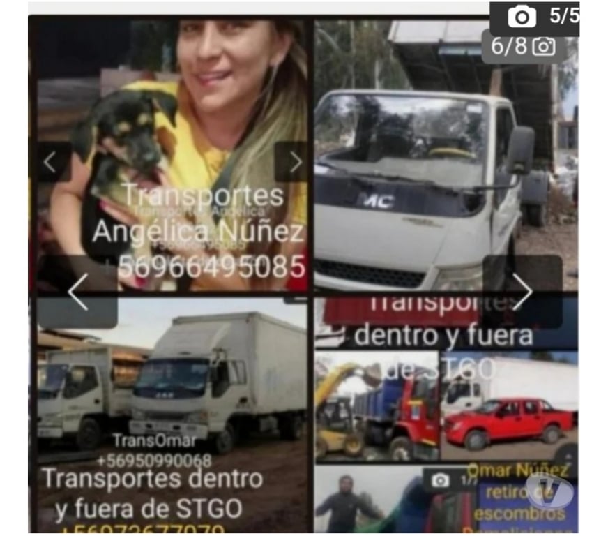 Fletes y Mudanzas - Transportes Santiago La Florida - Fotos de Retiro de escombros la florida puente alto +56974477488