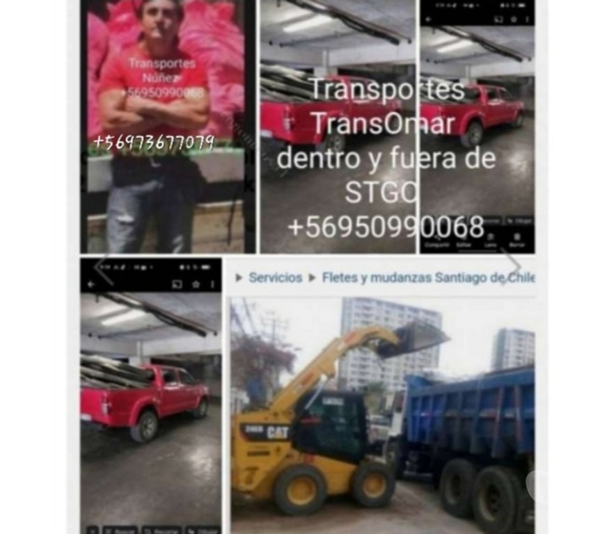 Fletes y Mudanzas - Transportes Santiago Santiago - Fotos de Fletes mudanzas dentro y fuera de stgo +56950990070