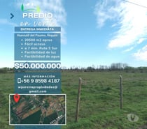 Predio de 2,5 has en Huenutil del Peumo, Ñiquén, Ñuble