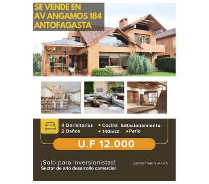Casas en venta Antofagasta Antofagasta - Fotos de Vendo casa sector comercial Av Angamos Antofagasta