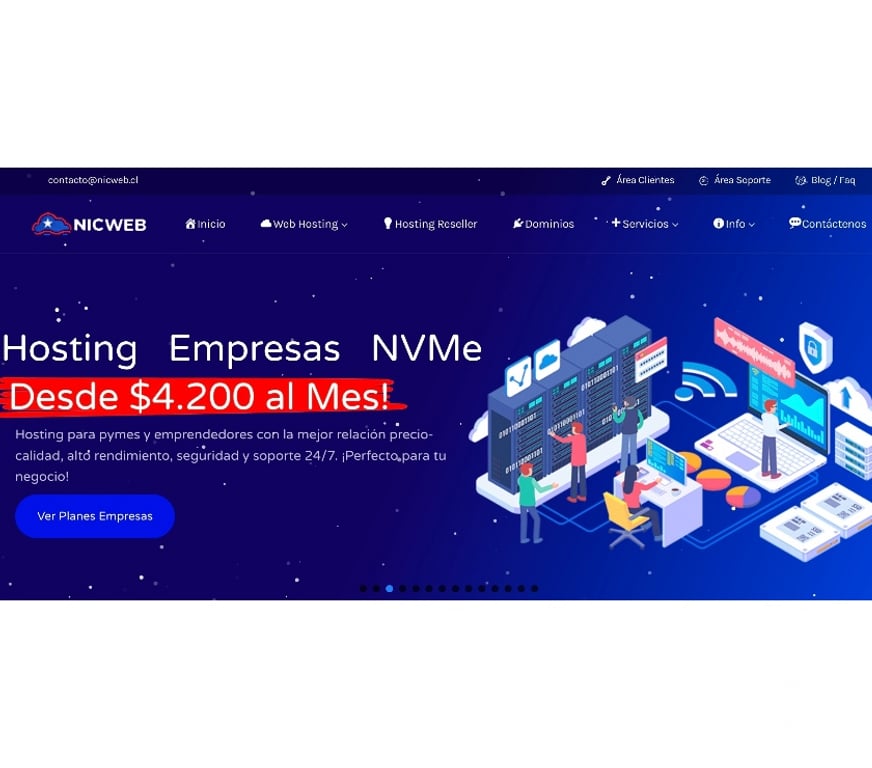 Servicios de Informática Santiago Santiago - Fotos de Servicios de Hosting para Empresas y Emprendedores NICWEB.cl