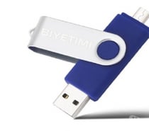 Pendrive OTG USB y Micro USB Booteable 8 Gigabite (8GB)