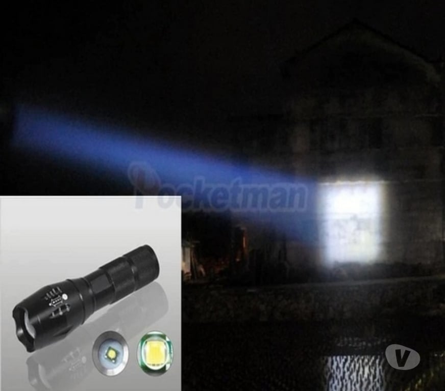 Varios Santiago Maipú - Fotos de Linterna Luz Led Táctica XML-T6 4000 Lum Grande Zoom