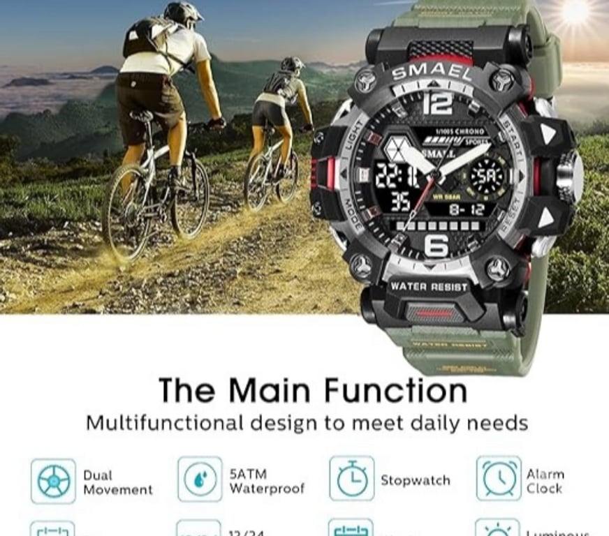Varios Santiago Maipú - Fotos de Reloj Hombre Deportivo SMAEL Impermeable Digital LED