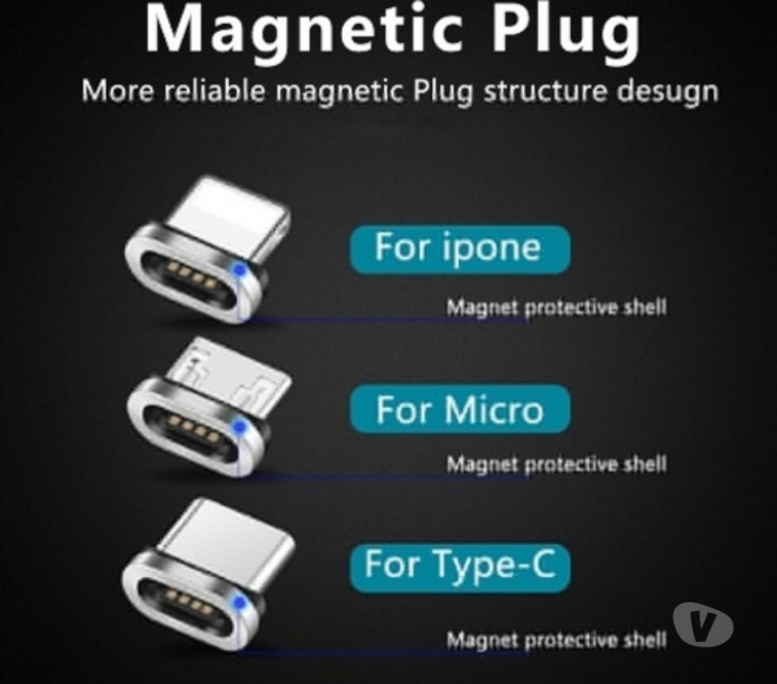 Varios Santiago Maipú - Fotos de Cable De Carga Para Celular Carga Rápida Magnético